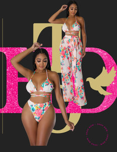 Field of Flowers Swimsuit Set