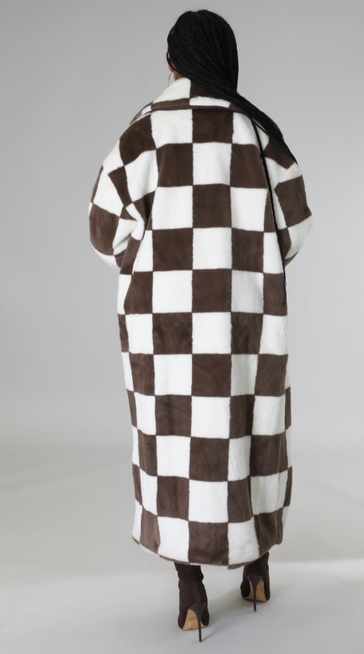 Checkers Not Chess Coat